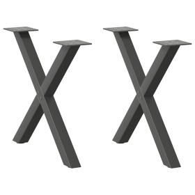 Patas para mesa de centro en forma de X 2 uds antracita acero von , Tischbeine - Ref: Foro24-4012902, Preis: 66,28 €, Rabatt: %