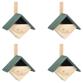 Birdhouse 4 units made of fir wood 24x16x30 cm by vidaXL, Birdhouses - Ref: Foro24-47247, Price: 50,97 €, Discount: %