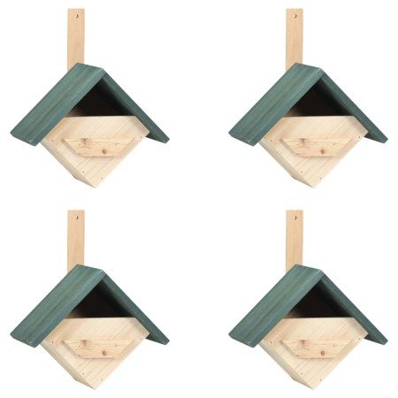 Vogelhaus 4 Stk. Fichtenholz 24x16x30 cm von vidaXL, Vogelhäuser - Ref: Foro24-47247, Preis: 50,97 €, Rabatt: %