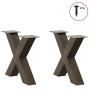 Patas de mesa centro forma X 2uds acero natural 60x(42-43) cm by , Table legs - Ref: Foro24-4012963, Price: 87,43 €, Discount: %