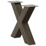 Patas de mesa centro forma X 2uds acero natural 60x(42-43) cm by , Table legs - Ref: Foro24-4012963, Price: 87,43 €, Discount: %