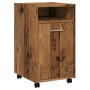 Armario ruedas madera contrachapada envejecida 33x38x60 cm von , Schließfächer und Lagerschränke - Ref: Foro24-856562, Preis:...