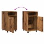 Armario ruedas madera contrachapada envejecida 33x38x60 cm von , Schließfächer und Lagerschränke - Ref: Foro24-856562, Preis:...