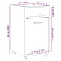 Armario ruedas madera contrachapada envejecida 33x38x60 cm von , Schließfächer und Lagerschränke - Ref: Foro24-856562, Preis:...
