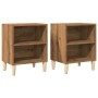 Mesita de noche 2 uds madera ingeniería roble artisian von , Nachttische - Ref: Foro24-856419, Preis: 58,58 €, Rabatt: %