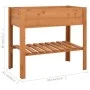 Jardinera de madera de abeto 88x43x80 cm de vidaXL, Soportes para macetas - Ref: Foro24-47237, Precio: 86,02 €, Descuento: %
