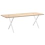 Patas para mesa de comedor en forma de X 2 uds acero blanco by , Table legs - Ref: Foro24-4012921, Price: 68,01 €, Discount: %