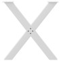 Patas para mesa de comedor en forma de X 3 uds acero blanco by , Table legs - Ref: Foro24-4012989, Price: 150,50 €, Discount: %