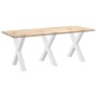 Patas para mesa de comedor en forma de X 3 uds acero blanco by , Table legs - Ref: Foro24-4012989, Price: 150,50 €, Discount: %