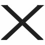 Patas para mesa de comedor en forma de X 3 uds acero negro by , Table legs - Ref: Foro24-4012996, Price: 135,28 €, Discount: %