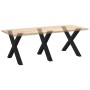 Patas para mesa de comedor en forma de X 3 uds acero negro by , Table legs - Ref: Foro24-4012996, Price: 135,28 €, Discount: %