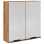 Armario con espejo baño madera roble artisan 64x20x66,5 cm von , Badezimmerwaschtische - Ref: Foro24-856941, Preis: 72,48 €, ...