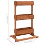 Pflanzgefäß aus Tannenholz 52x30x78 cm von vidaXL, Topfständer - Ref: Foro24-47249, Preis: 46,19 €, Rabatt: %