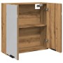 Armario con espejo baño madera roble artisan 64x20x66,5 cm von , Badezimmerwaschtische - Ref: Foro24-856941, Preis: 72,48 €, ...