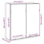 Armario con espejo baño madera roble artisan 64x20x66,5 cm von , Badezimmerwaschtische - Ref: Foro24-856941, Preis: 72,48 €, ...