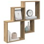Estante de pared madera ingeniería roble artisian 80x15x78,5 cm by , Shelves and shelves - Ref: Foro24-856611, Price: 30,73 €...