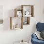 Estante de pared madera ingeniería roble artisian 80x15x78,5 cm by , Shelves and shelves - Ref: Foro24-856611, Price: 30,73 €...