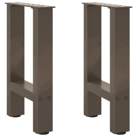 Patas para mesa de centro de acero natural 2 uds 28x(42-43) cm by , Table legs - Ref: Foro24-4013275, Price: 55,31 €, Discoun...