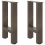 Patas para mesa de centro de acero natural 2 uds 28x(42-43) cm von , Tischbeine - Ref: Foro24-4013275, Preis: 55,31 €, Rabatt: %