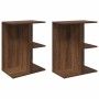 Mesitas de noche 2 uds madera de ingeniería marrón roble by , Nightstands - Ref: Foro24-858663, Price: 60,55 €, Discount: %