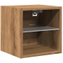 Mueble de TV de pared con luces LED roble artisian 30x28,5x30cm von , TV-Möbel - Ref: Foro24-857674, Preis: 32,10 €, Rabatt: %