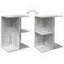 Mesita de noche madera contrachapada gris hormigón 46,5x29x61cm by , Nightstands - Ref: Foro24-858656, Price: 35,10 €, Discou...