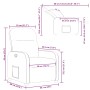 Sillón reclinable de tela rojo tinto de , Sillones - Ref: Foro24-4015525, Precio: 190,87 €