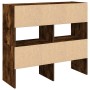 Zapateros 2 uds apilables roble ahumado 89,5x30x40 cm by , Dresser Organizers and Bar Hangers - Ref: Foro24-858848, Price: 77...