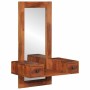Espejo de pared con cajones madera maciza de acacia 60x33x90 cm by , Mirrors - Ref: Foro24-4102372, Price: 127,67 €, Discount: %