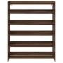 Mueble zapatero madera contrachapada marrón roble 80x25x100 cm by , Shoe racks and shoe organizers - Ref: Foro24-859902, Pric...