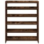 Zapatero madera contrachapada roble ahumado 80x25x100 cm by , Shoe racks and shoe organizers - Ref: Foro24-859900, Price: 71,...