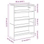 Mueble zapatero madera contrachapada negro 60x25x81 cm de , Zapateros y organizadores de calzado - Ref: Foro24-859879, Precio...