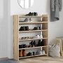 Mueble zapatero madera contrachapada roble sonoma 80x25x100 cm de , Zapateros y organizadores de calzado - Ref: Foro24-859898...