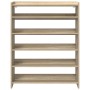 Mueble zapatero madera contrachapada roble sonoma 80x25x100 cm de , Zapateros y organizadores de calzado - Ref: Foro24-859898...