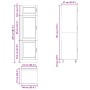Mueble de cocina Porto de madera contrachapada roble ahumado von , Küchenschränke - Ref: Foro24-854112, Preis: 207,90 €, Raba...