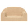 Sofá infantil de 2 plazas de felpa suave color crema de , Mobiliario para bebés y niños pequeños - Ref: Foro24-357013, Precio...