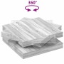 Mesa de centro giratoria 360 grados gris Sonoma 90x90x34,5 cm by , Coffee table - Ref: Foro24-3321356, Price: 137,25 €, Disco...