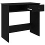 Escritorio de madera contrachapada negro 80x40x75 cm von , Schreibtische - Ref: Foro24-860473, Preis: 64,29 €, Rabatt: %