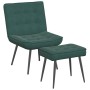 Sillón de relax con reposapiés terciopelo verde oscuro von , Stühle - Ref: Foro24-4012329, Preis: 96,27 €, Rabatt: %
