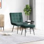Sillón de relax con reposapiés terciopelo verde oscuro von , Stühle - Ref: Foro24-4012329, Preis: 96,27 €, Rabatt: %