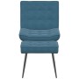 Sillón de relax con reposapiés terciopelo azul de , Sillas - Ref: Foro24-4012336, Precio: 100,62 €
