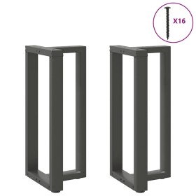 Patas de mesa bar forma T 2 uds acero antracita 40x35x(90-91)cm de , Patas para mesas - Ref: Foro24-4013074, Precio: 141,16 €...