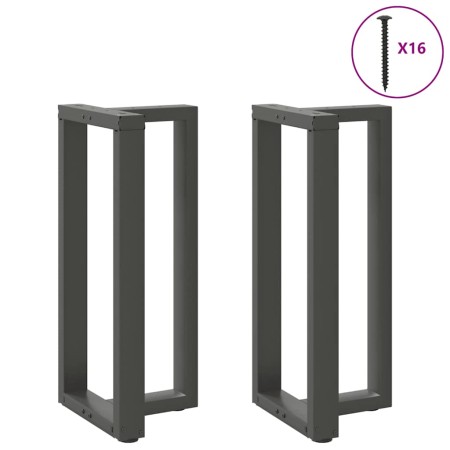 Patas de mesa bar forma T 2 uds acero antracita 40x35x(90-91)cm de , Patas para mesas - Ref: Foro24-4013074, Precio: 141,05 €...