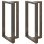 Patas mesa bar forma T 2 uds acero natural 60x35x(100-101) cm von , Tischbeine - Ref: Foro24-4013095, Preis: 156,37 €, Rabatt: %