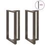 Patas mesa bar forma T 2 uds acero natural 60x35x(100-101) cm von , Tischbeine - Ref: Foro24-4013095, Preis: 156,37 €, Rabatt: %