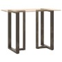 Patas mesa bar forma T 2 uds acero natural 60x35x(100-101) cm von , Tischbeine - Ref: Foro24-4013095, Preis: 156,37 €, Rabatt: %