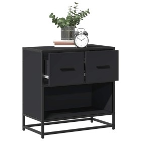 Mesilla de noche negra 60x31x60 cm madera procesada y metal von , Nachttische - Ref: Foro24-848694, Preis: 66,99 €, Rabatt: %