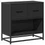 Mesilla de noche negra 60x31x60 cm madera procesada y metal de , Mesitas de noche - Ref: Foro24-848694, Precio: 66,91 €, Desc...