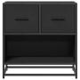 Mesilla de noche negra 60x31x60 cm madera procesada y metal de , Mesitas de noche - Ref: Foro24-848694, Precio: 66,91 €, Desc...