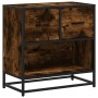 Mesita de noche roble ahumado 60x31x60 cm madera contrachapada de , Mesitas de noche - Ref: Foro24-848696, Precio: 64,44 €, D...